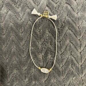 Kendra Scott Gold and Cream Tassel Bracelet